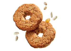 Shortbread cookies with rice and cereals