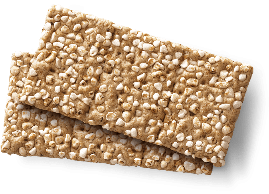 Wholemeal cracker with rice