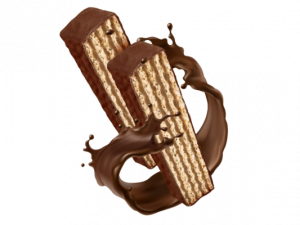 Wafer chocolate coated