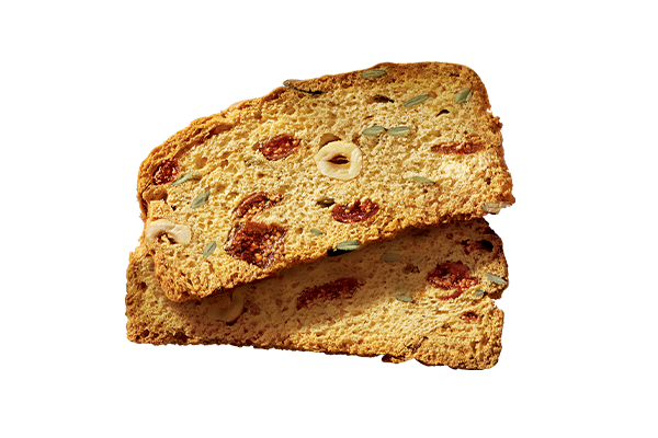 SWEET RUSKS WITH Figs, Hazelnuts and Pumpkin Seeds