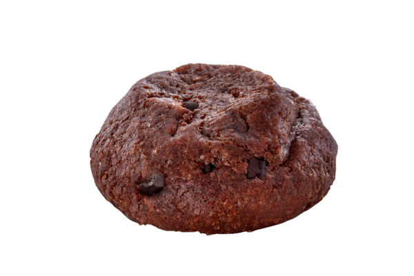 Soft shortbread cookies with cocoa