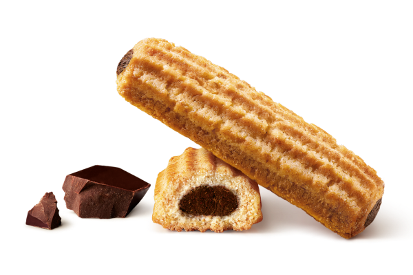 Shortbread krumiro with chocolate