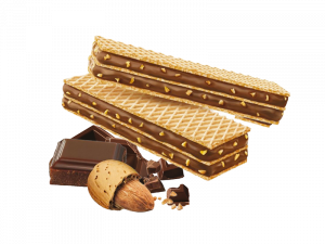 Wafer almond cream & grains filling 