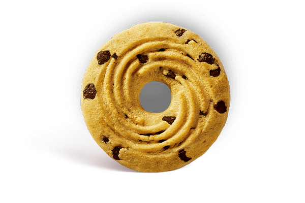 Gluten-Free shortbread cookies cream and chocolate chips